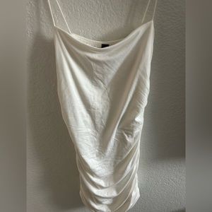 White slim fitting dress